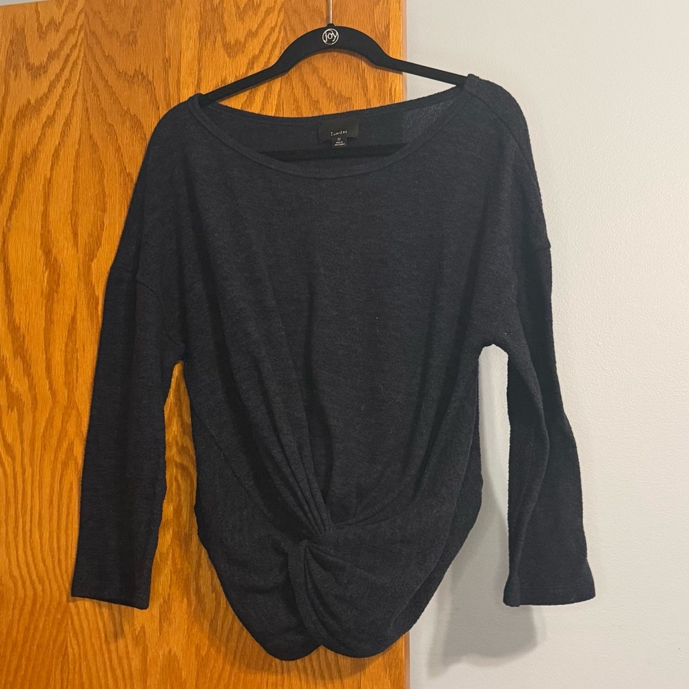 Crop fleece sweatshirt